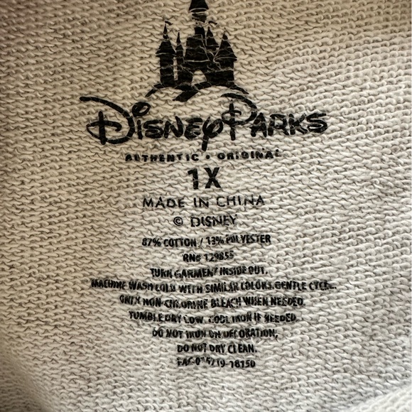 Disney Mickey Mouse crewneck sweatshirt 1X raglan - Picture 2 of 5